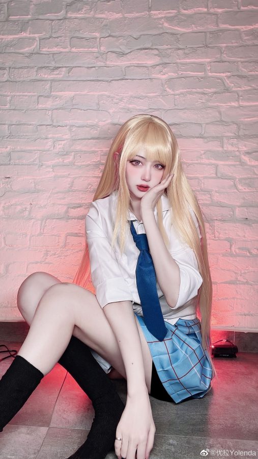 美女博主优拉Yolenda 穿JK制服Cosplay 喜多川海梦_6