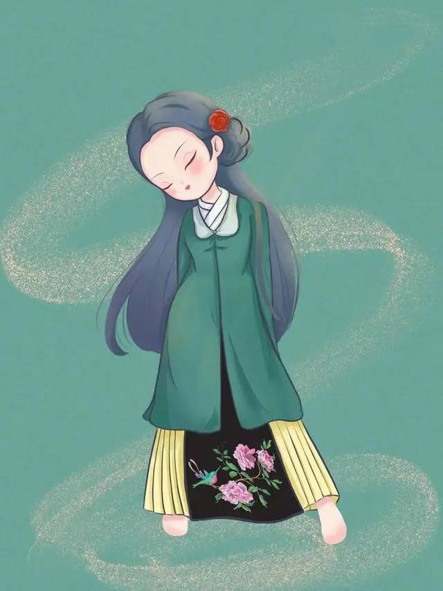 可爱古风Q版唐朝美人女生头像_11