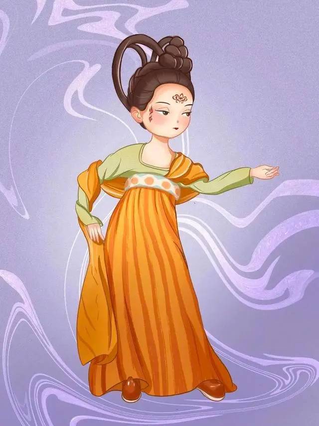 可爱古风Q版唐朝美人女生头像_6