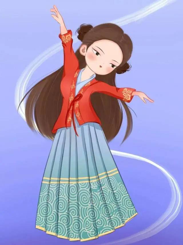 可爱古风Q版唐朝美人女生头像_3