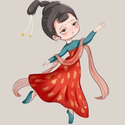 可爱古风Q版唐朝美人女生头像