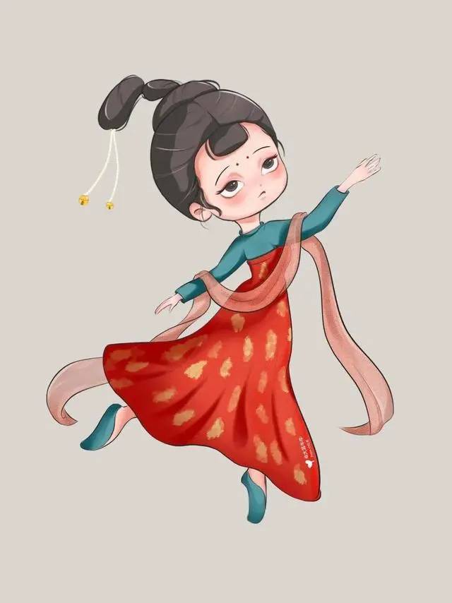 可爱古风Q版唐朝美人女生头像_2