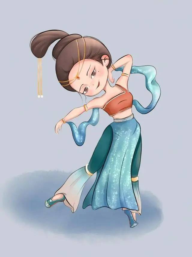 可爱古风Q版唐朝美人女生头像_1