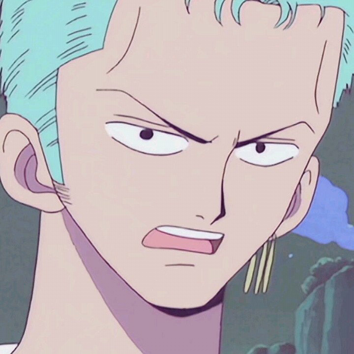 《海贼王》索隆戴头巾帅气装逼头像_3