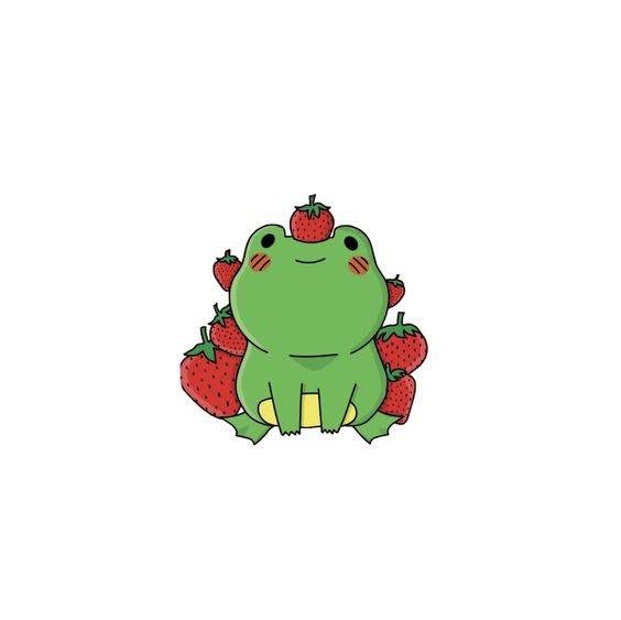 卡通绿色小青蛙简笔画图片大全_3