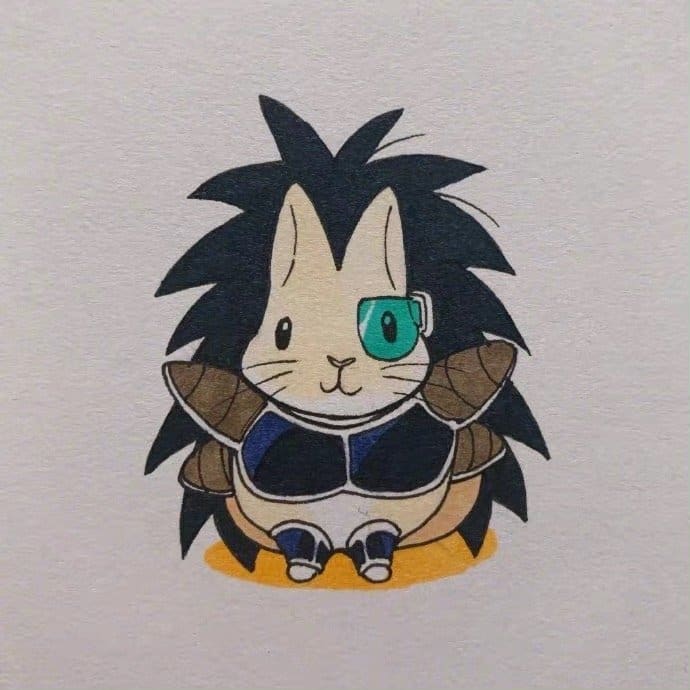 画师井口病院七龙珠扮装版小兔子 Twi: ichthy0stega ​​​_1