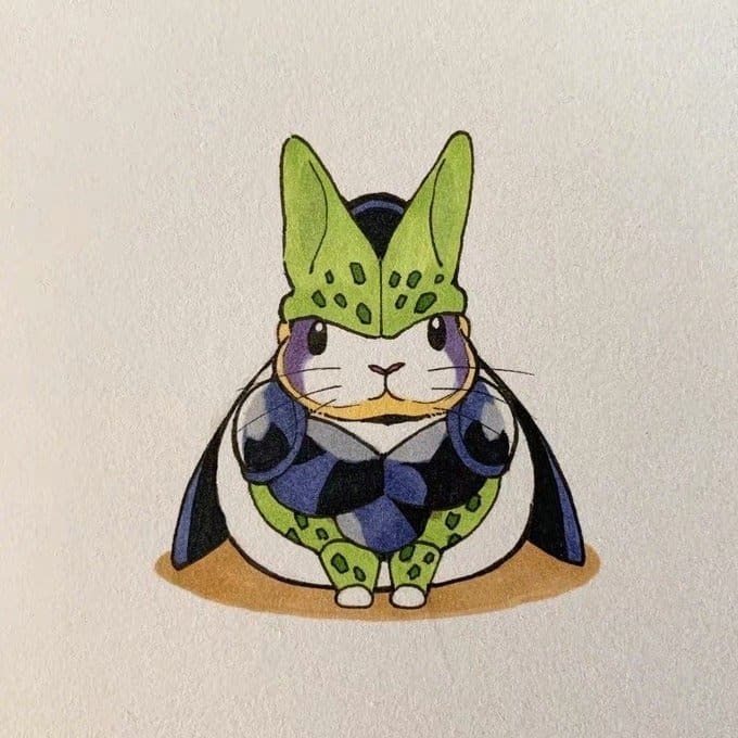 画师井口病院七龙珠扮装版小兔子 Twi: ichthy0stega ​​​_5