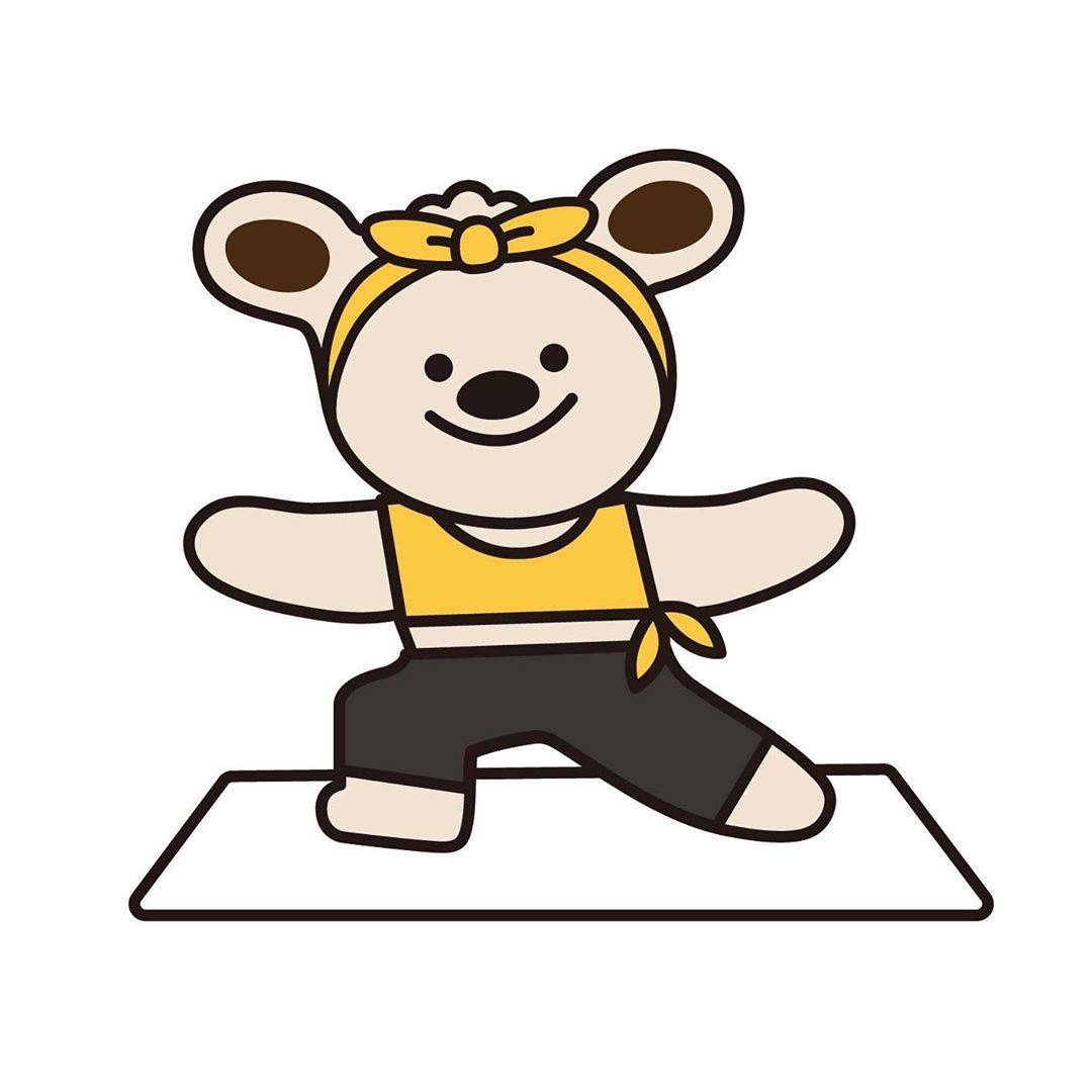 可爱卡通小熊彩色简笔画图片大全_2
