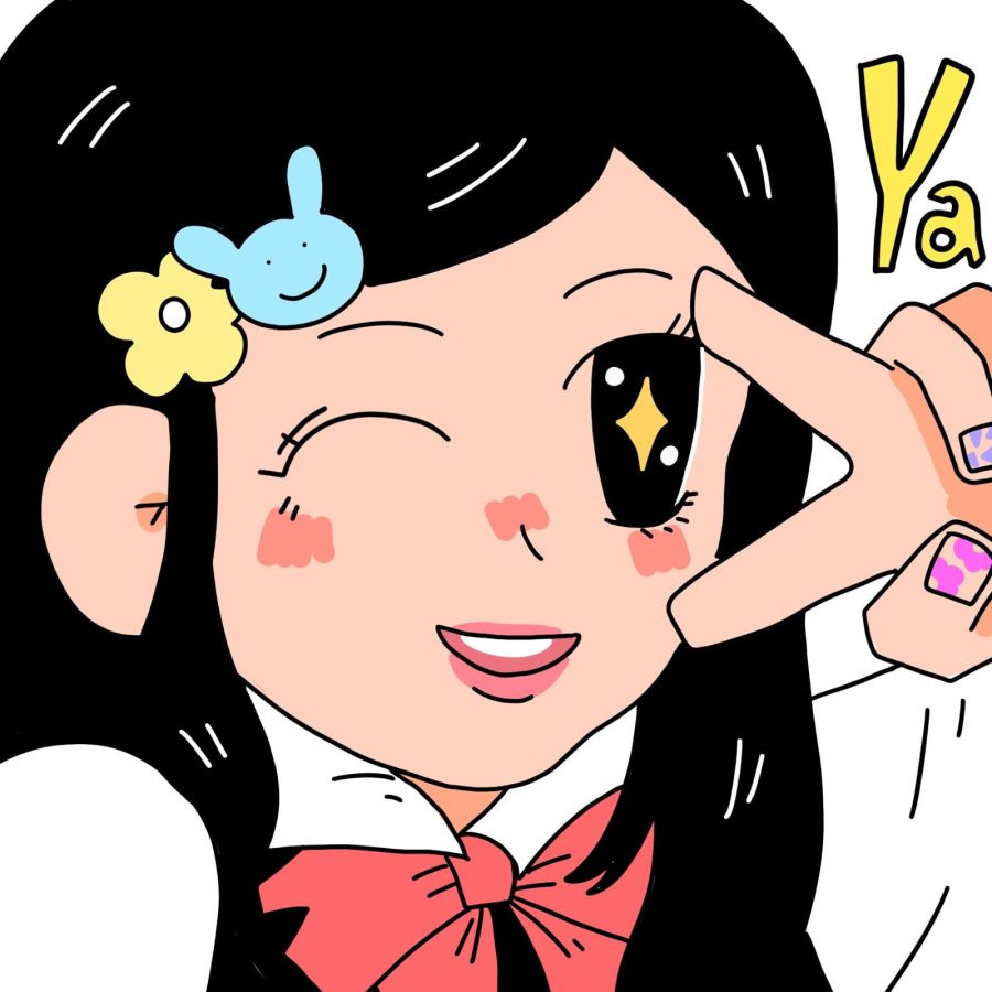 可爱甜腻元气少女手绘卡通闺蜜女头_2