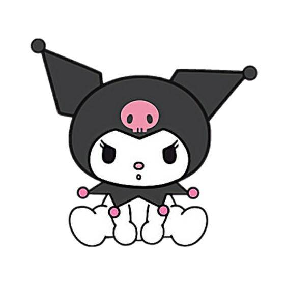 三丽鸥Kuromi可罗米（库洛米）彩色卡通简笔画图片大全_8