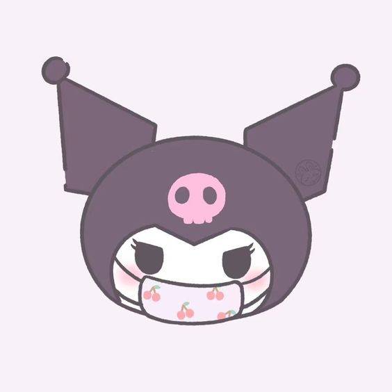 三丽鸥Kuromi可罗米（库洛米）彩色卡通简笔画图片大全_3