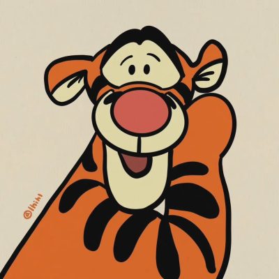 《小熊维尼》跳跳虎 和粉红小猪皮杰头像