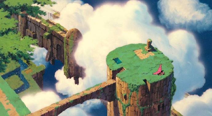 宫崎骏动漫《天空之城》二次元风景美图_5