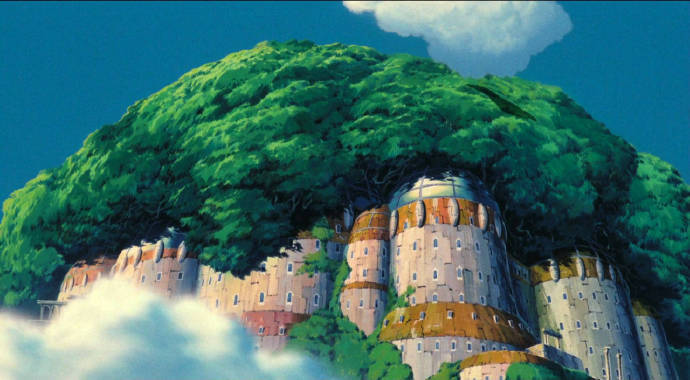 宫崎骏动漫《天空之城》二次元风景美图_6