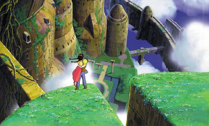 宫崎骏动漫《天空之城》二次元风景美图_8