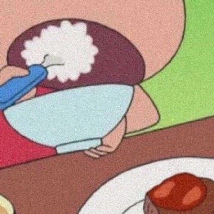 蜡笔小新干饭头像 太可爱了 动漫干饭人头像！_4