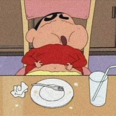 蜡笔小新干饭头像 太可爱了 动漫干饭人头像！