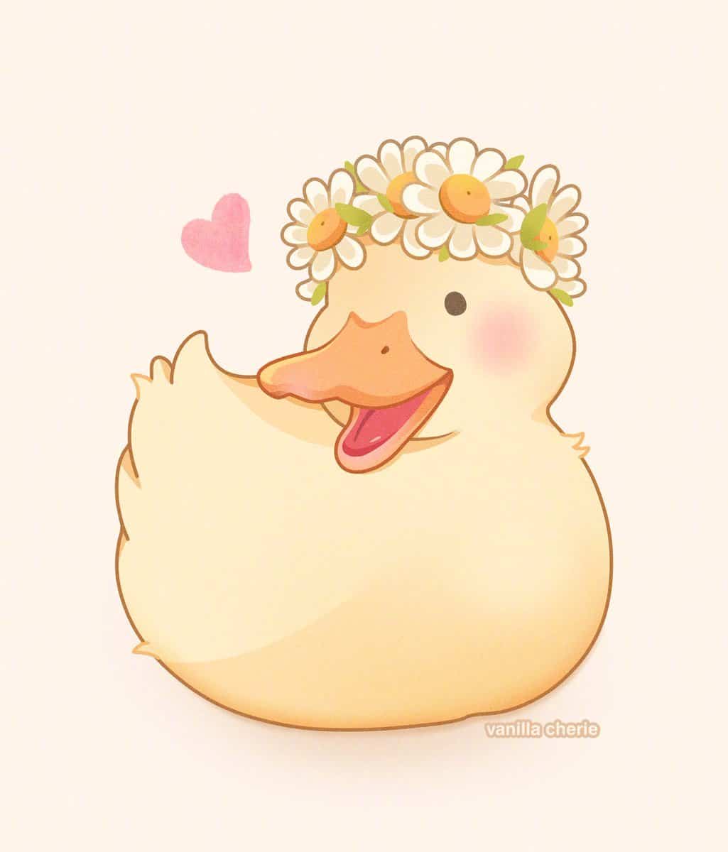 可爱小动物胖鸭子简笔画图片大全  画师VanillaCherie  的作品_1