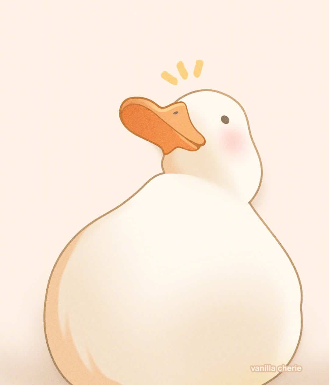 可爱小动物胖鸭子简笔画图片大全  画师VanillaCherie  的作品_4