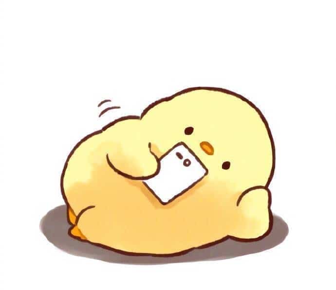 超萌动物小黄鸡卡通彩色简笔画图片大全 作者sanpoimo 的作品_9