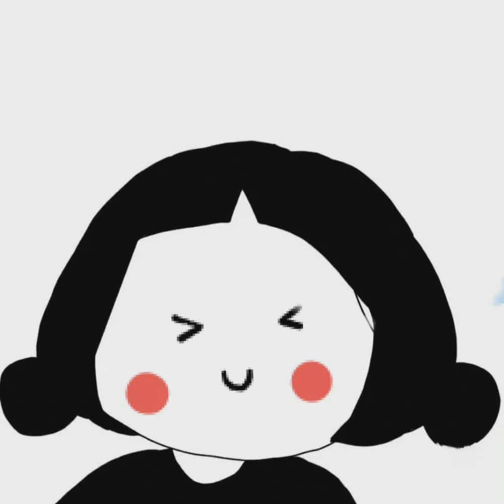 简单可爱的卡通小女孩表情简笔画图片大全_2