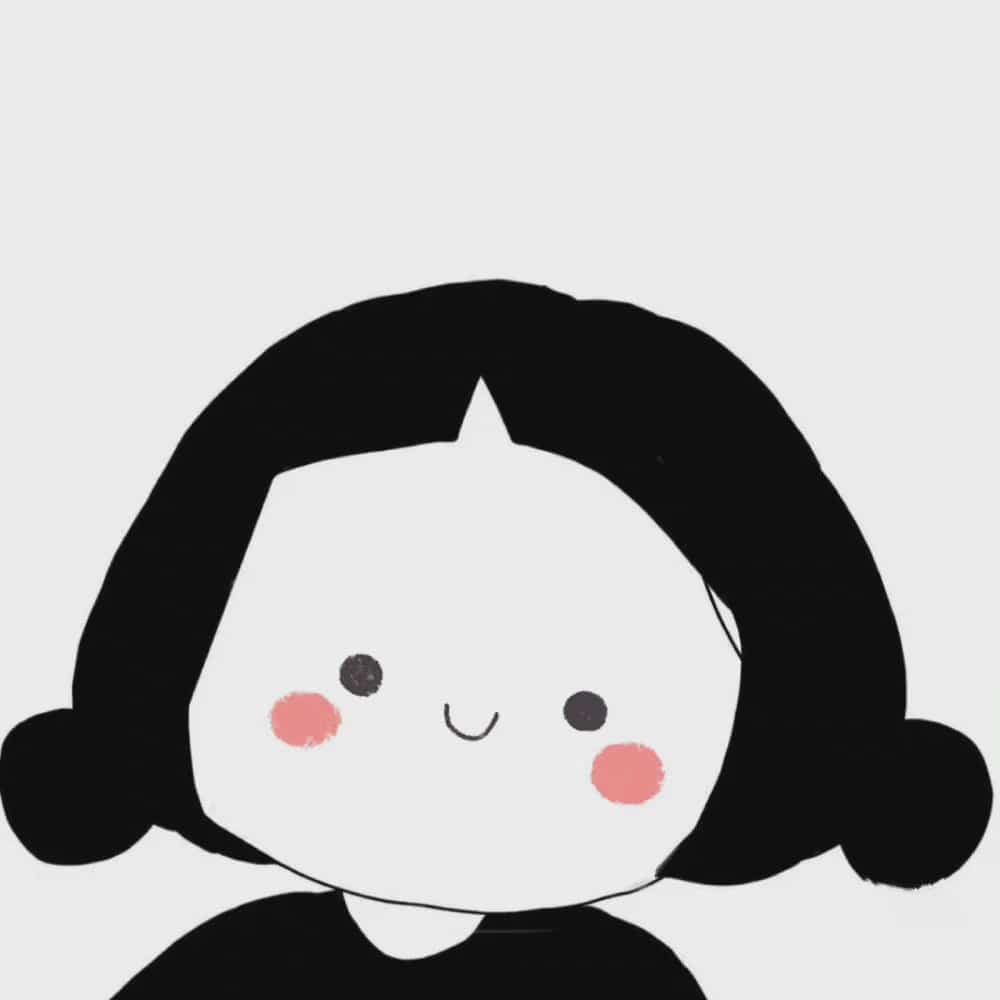 简单可爱的卡通小女孩表情简笔画图片大全_4