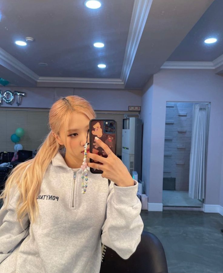 朴彩英镜子照大全，ROSÉ 朴彩英对镜自拍合集_5