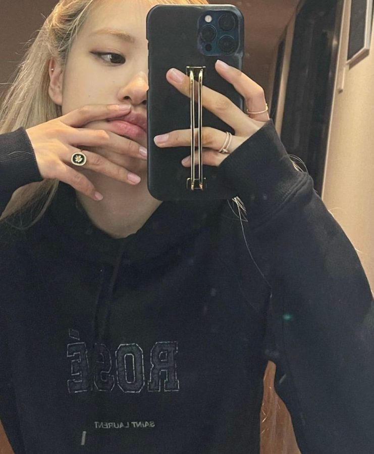 朴彩英镜子照大全，ROSÉ 朴彩英对镜自拍合集_6