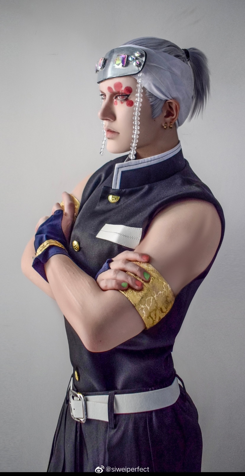 肌肉帅哥cosplay鬼灭之刃宇髄天元 天元sama_2