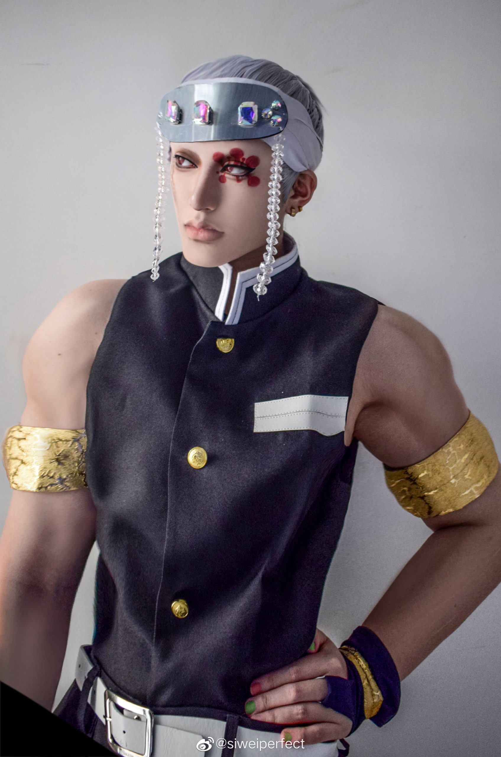 肌肉帅哥cosplay鬼灭之刃宇髄天元 天元sama_5