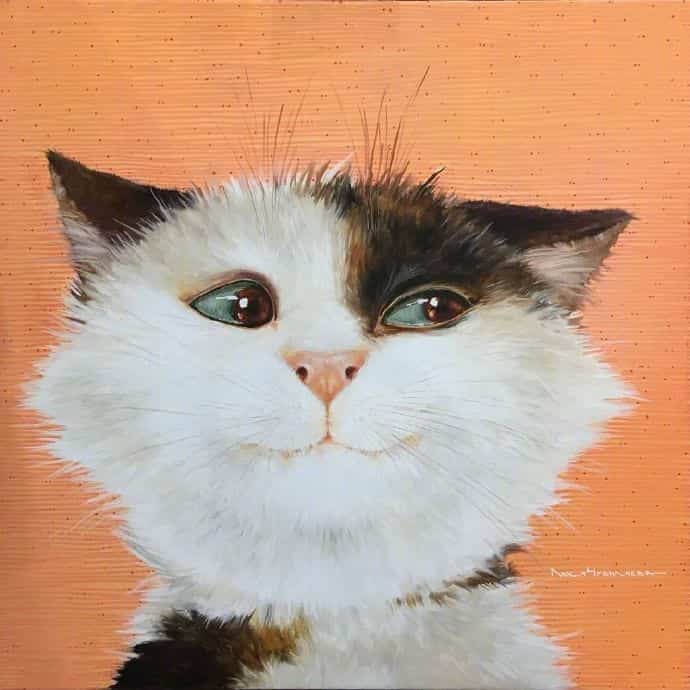 超可爱小动物猫咪插画版可爱微信头像图片 作者Moozoriki ​​​_5