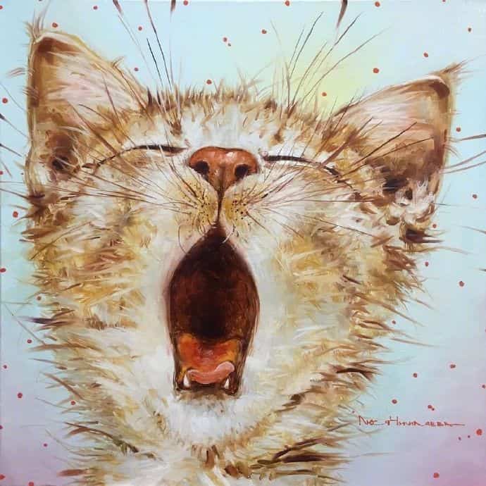 超可爱小动物猫咪插画版可爱微信头像图片 作者Moozoriki ​​​_7