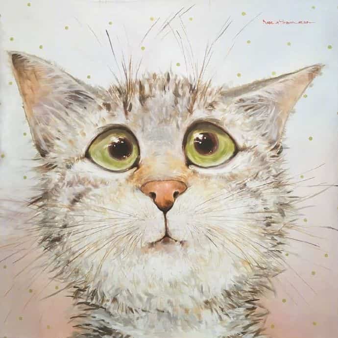 超可爱小动物猫咪插画版可爱微信头像图片 作者Moozoriki ​​​_8