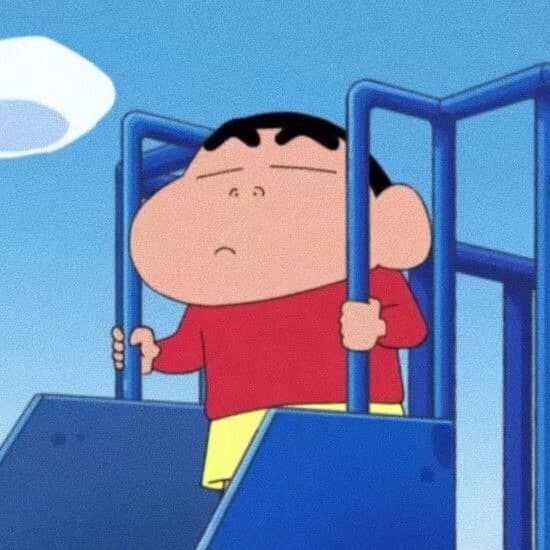 《蜡笔小新》春日部防卫队五黑组团头像 游戏开黑动漫头像！_2