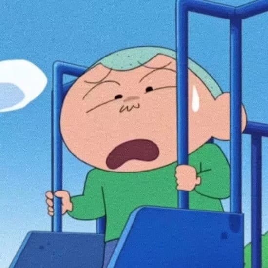 《蜡笔小新》春日部防卫队五黑组团头像 游戏开黑动漫头像！_5