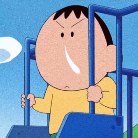 《蜡笔小新》春日部防卫队五黑组团头像 游戏开黑动漫头像！_6