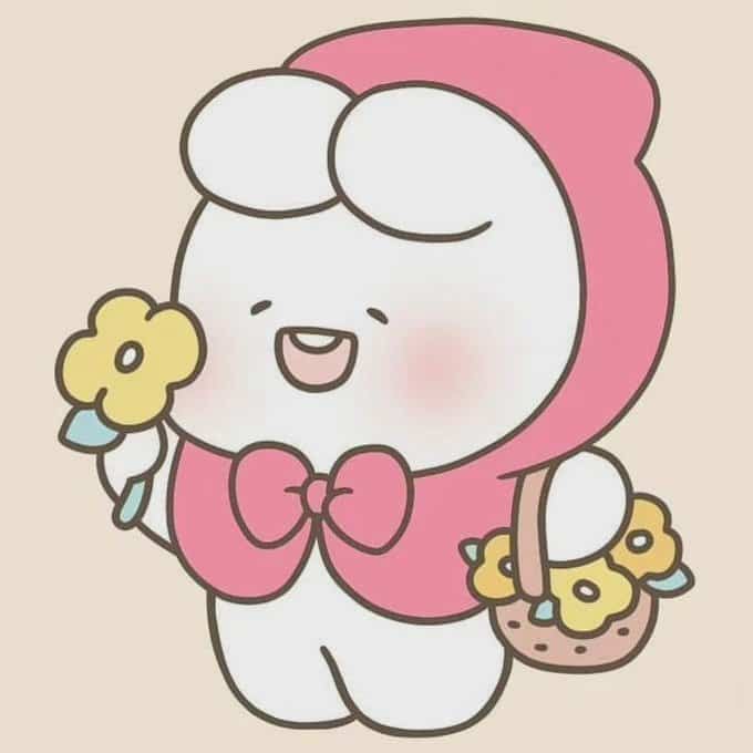 害羞胖嘟嘟脸小兔子简笔画图片大全_3