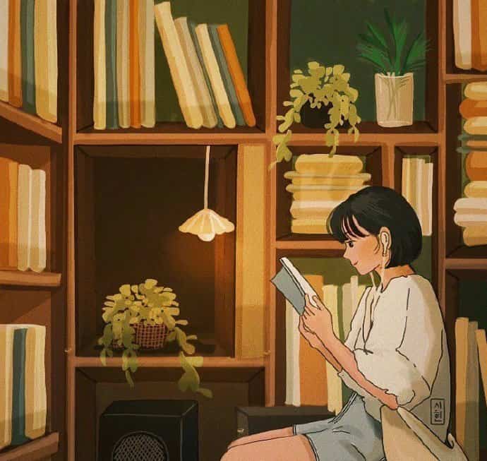 文艺女青年插画版小清新女生头像图片_6