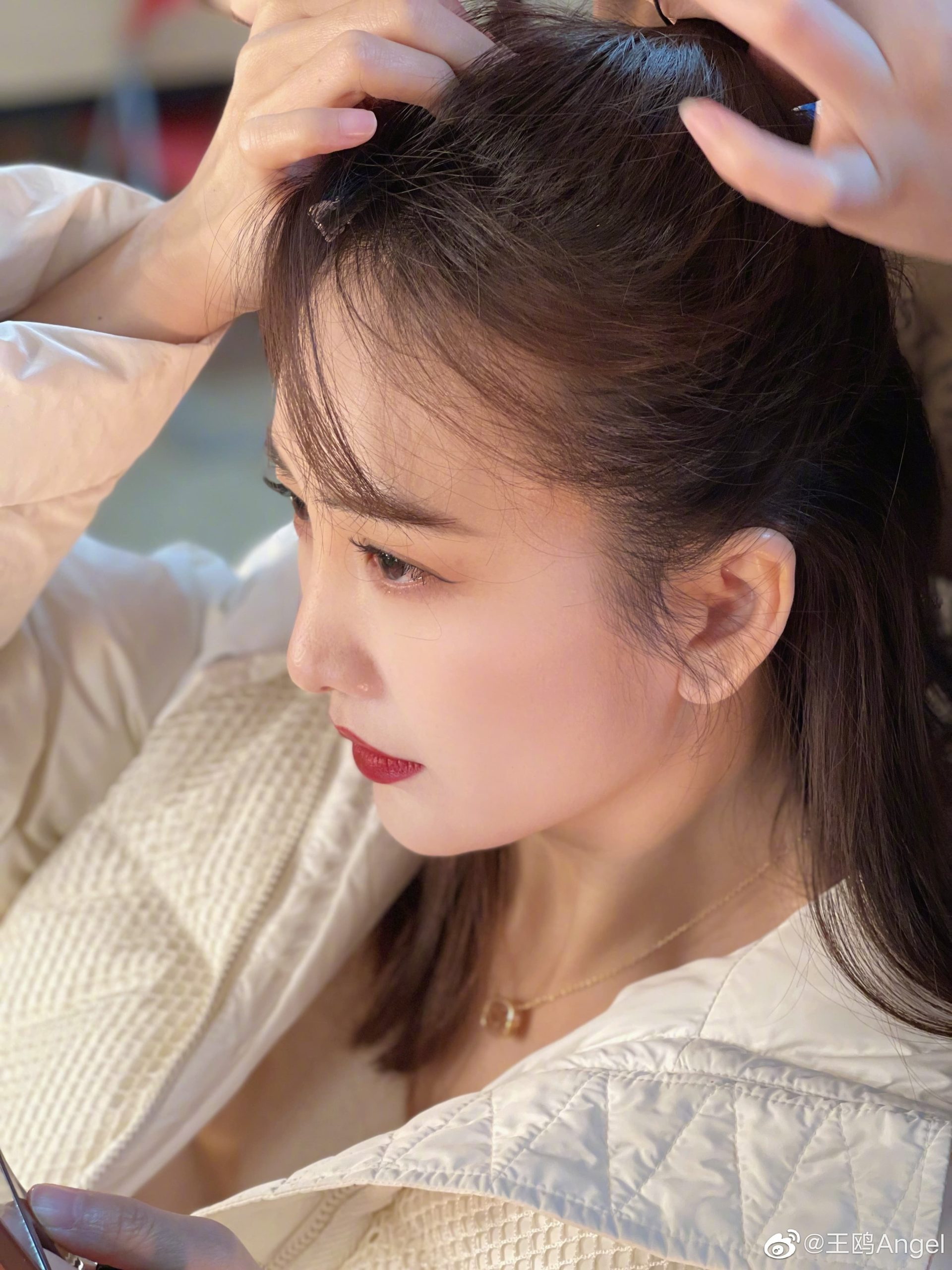 王鸥化妆近景生图 颜值的确太高了_2