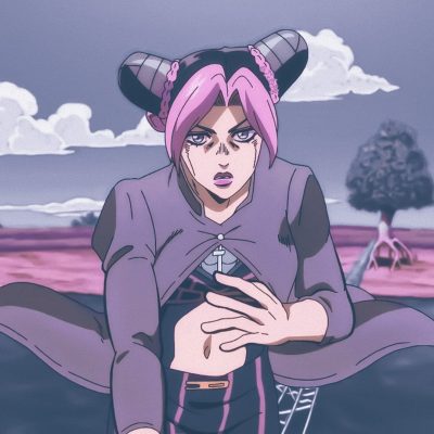 空条徐伦 粉色自截高清头像，JOJO的奇妙冒险 石之海