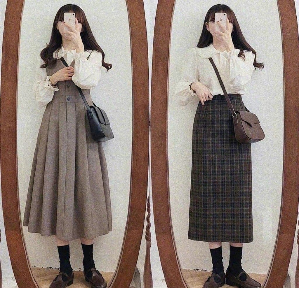 减龄少女春日休闲穿搭,南方初春的基础穿搭_1