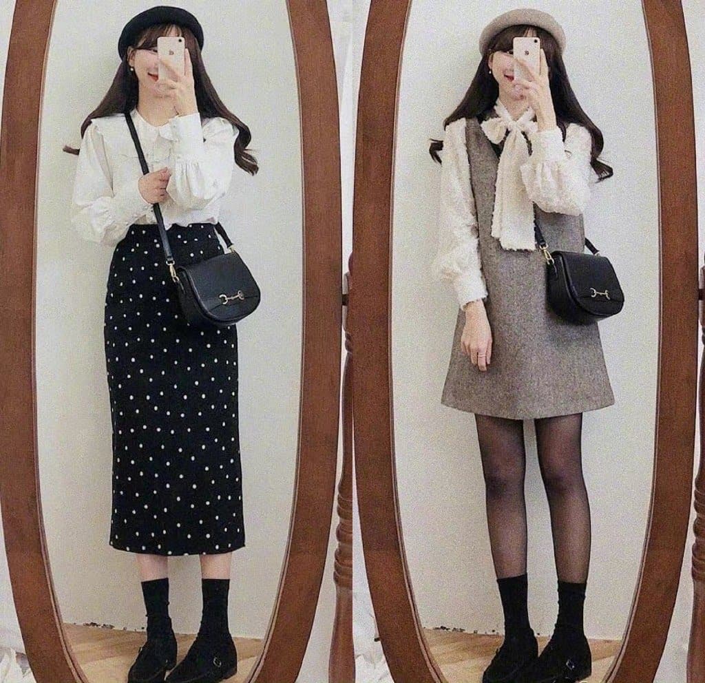 减龄少女春日休闲穿搭,南方初春的基础穿搭_4