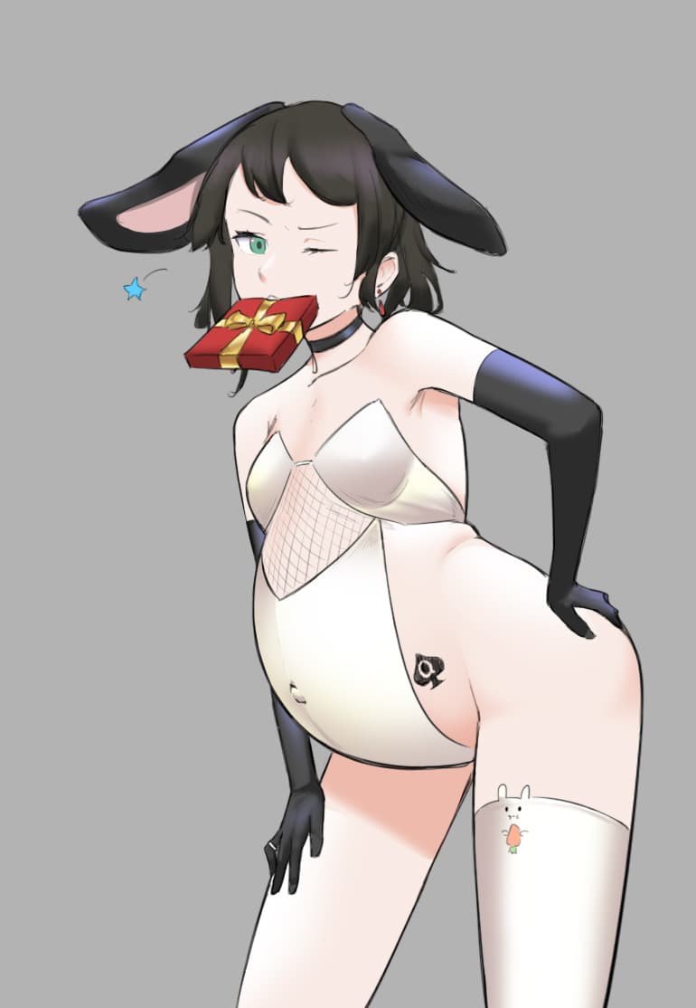二次元巧克力怀孕兔女郎_1