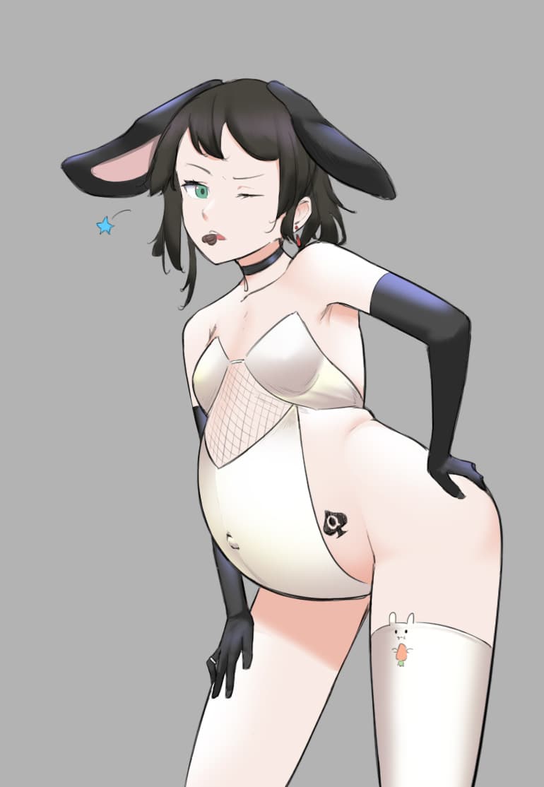 二次元巧克力怀孕兔女郎_2