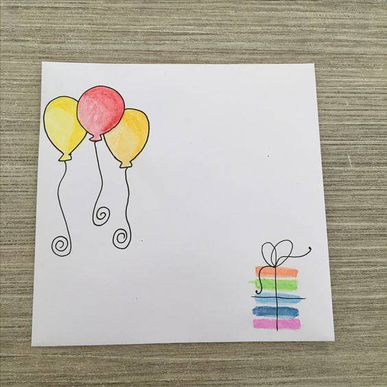 简单的彩色气球简笔画大全 幼儿园简笔画_9