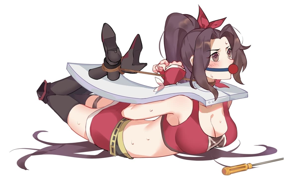 驷马攒蹄二次元小女生被捆绑图片_5