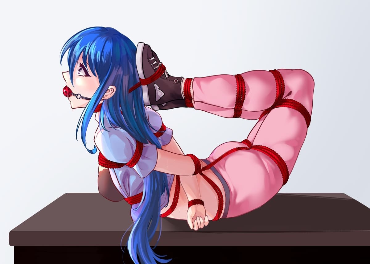 驷马攒蹄二次元小女生被捆绑图片_8
