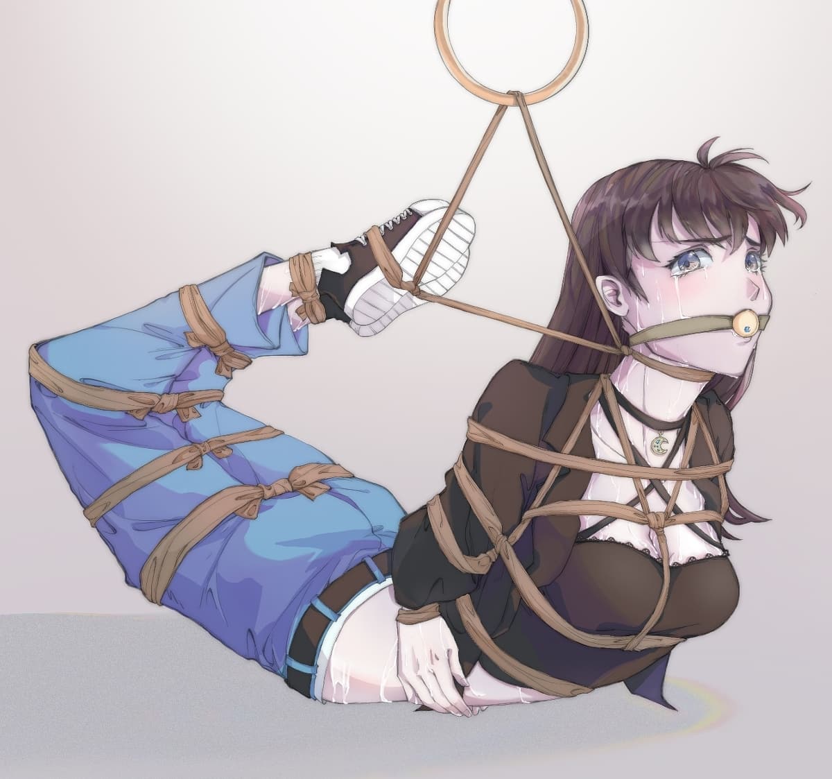 驷马攒蹄二次元小女生被捆绑图片_9