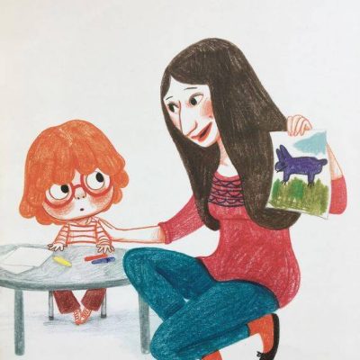 妈妈和女儿卡通温馨创意图片