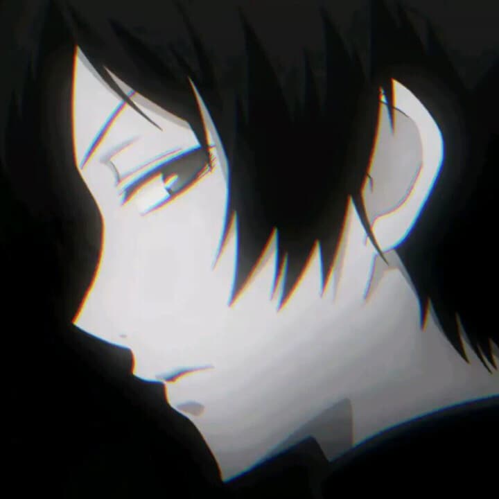 《元气少女缘结神》雾仁大人侧脸黑白头像_4